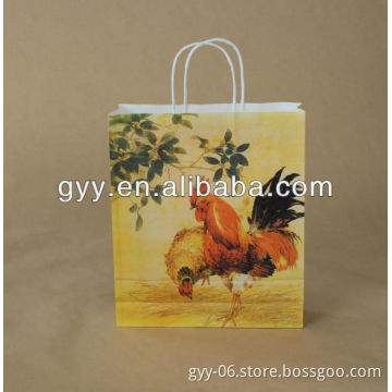 Mexican brown craft paper shopping bag